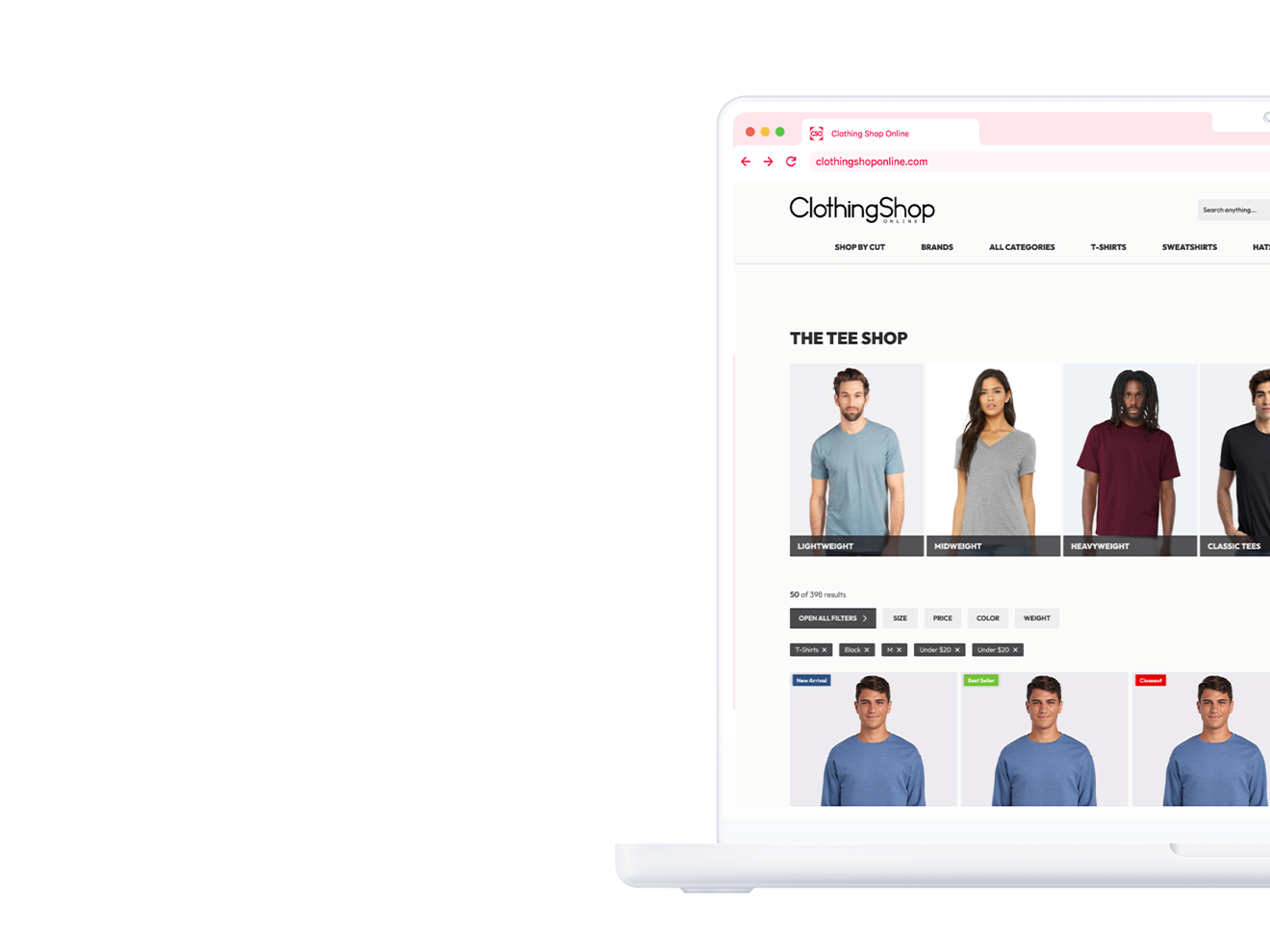 Clothing Shop Online hero
